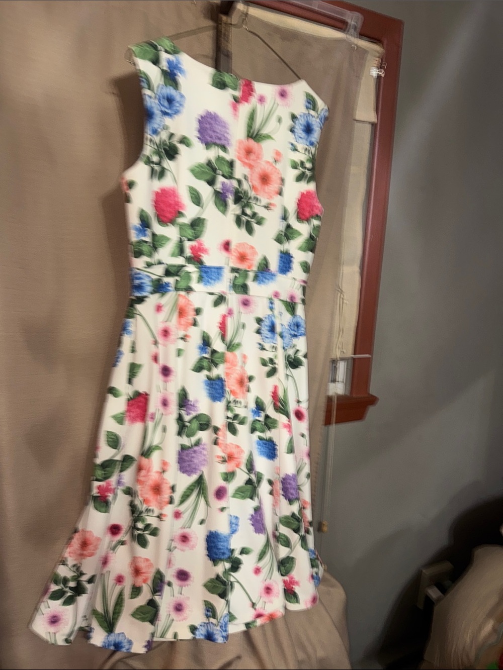 Calvin Klein' Floral Fit-and-Flare Dress size 12 - Picture 3 of 4